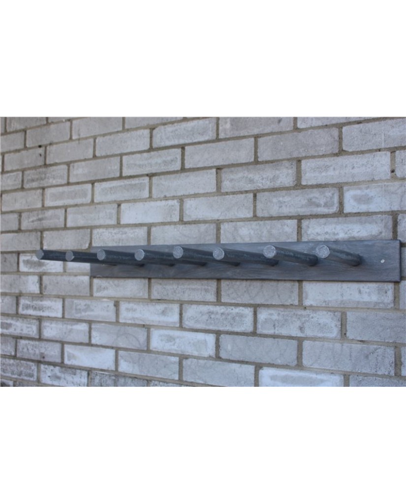 Reclaimed Wooden Boot & Wellie Wall Rack - Goose Grey