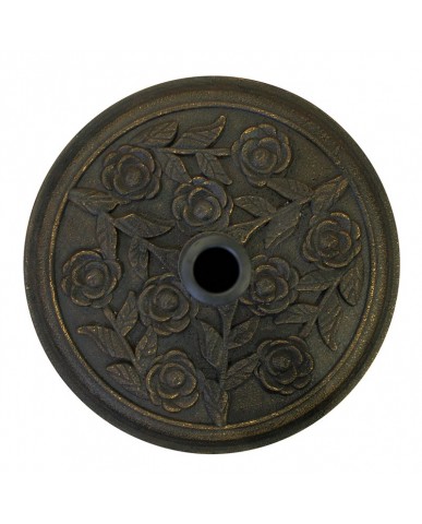 38mm-48mm Patio Rose Design Cast Iron Effect Parasol Base